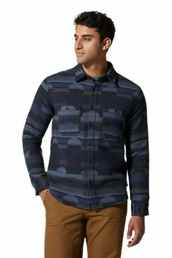 Mountain Hardwear Men's Granite Peak™ Flannel Shirt -Mountain Hardwear Sales Shop 25540774 NAVY 3 2