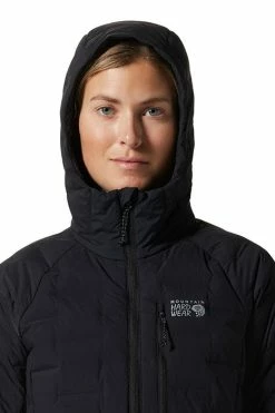 Mountain Hardwear Women's Stretchdown™ Hooded Jacket -Mountain Hardwear Sales Shop 25546060 BLACK 3 4