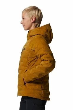 Mountain Hardwear Women's Stretchdown™ Hooded Jacket -Mountain Hardwear Sales Shop 25546060 TAN 3 2