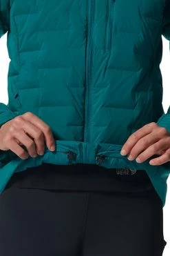 Mountain Hardwear Women's Stretchdown™ Hooded Jacket -Mountain Hardwear Sales Shop 25546060 TEAL 3 4