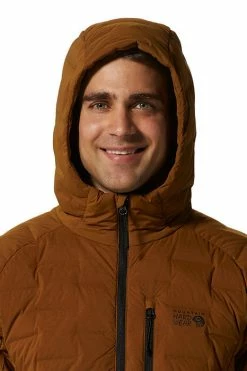 Mountain Hardwear Men's Stretchdown™ Hooded Jacket -Mountain Hardwear Sales Shop 25546128 BROWN 3 5