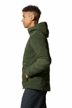 Mountain Hardwear Men's Stretchdown™ Hooded Jacket -Mountain Hardwear Sales Shop 25546128 OLIVE 3 2