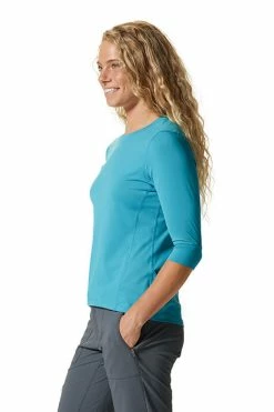 Mountain Hardwear Women's Crater Lake™ 3/4 Crew Top 30 Mountain Hardwear Women's Crater Lake™ 3/4 Crew Top -Mountain Hardwear Sales Shop 25592742 BLUE 3 2