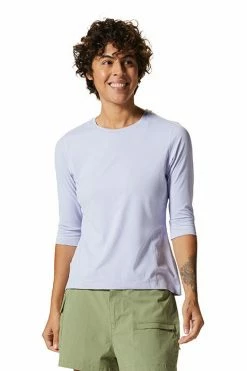 Mountain Hardwear Women's Crater Lake™ 3/4 Crew Top 24 Mountain Hardwear Women's Crater Lake™ 3/4 Crew Top -Mountain Hardwear Sales Shop 25592742 PURPLE 3