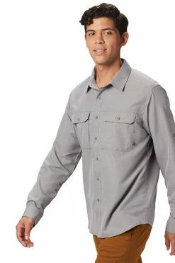 Mountain Hardwear Men's Canyon™ Long Sleeve Shirt 32 Mountain Hardwear Men's Canyon™ Long Sleeve Shirt -Mountain Hardwear Sales Shop 25655473 GREY 3 1