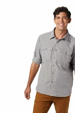 Mountain Hardwear Men's Canyon™ Long Sleeve Shirt 34 Mountain Hardwear Men's Canyon™ Long Sleeve Shirt -Mountain Hardwear Sales Shop 25655473 GREY 3 3