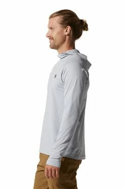 Mountain Hardwear Men's Mountain Stretch™ Hoody Top -Mountain Hardwear Sales Shop 25655549 GREY 3 2
