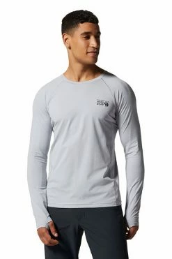 Mountain Hardwear Men's Mountain Stretch™ Long Sleeve Top -Mountain Hardwear Sales Shop 25655556 GREY 3