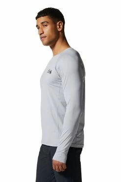 Mountain Hardwear Men's Mountain Stretch™ Long Sleeve Top -Mountain Hardwear Sales Shop 25655556 GREY 3 2