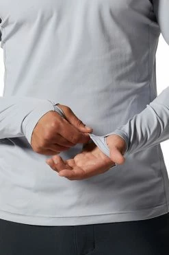 Mountain Hardwear Men's Mountain Stretch™ Long Sleeve Top -Mountain Hardwear Sales Shop 25655556 GREY 3 4
