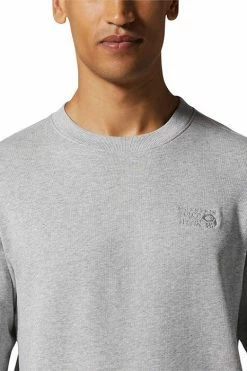 Mountain Hardwear Men's MHW Logo Pullover Crew Sweatshirt -Mountain Hardwear Sales Shop 25655754 GREY 3 3