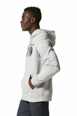 Mountain Hardwear Men's MHW Logo Pullover Hoodie -Mountain Hardwear Sales Shop 25655804 GREY 3 2