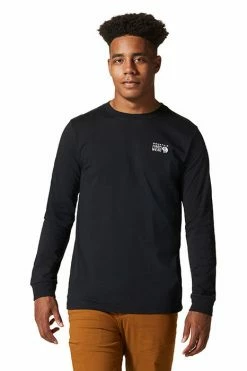 Mountain Hardwear Men's MHW Logo In A Box™ Long Sleeve T-Shirt -Mountain Hardwear Sales Shop 25655820 BLACK 3