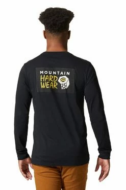 Mountain Hardwear Men's MHW Logo In A Box™ Long Sleeve T-Shirt -Mountain Hardwear Sales Shop 25655820 BLACK 3 1