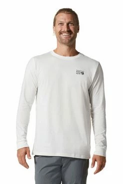 Mountain Hardwear Men's MHW Logo In A Box™ Long Sleeve T-Shirt -Mountain Hardwear Sales Shop 25655820 WHITE 3