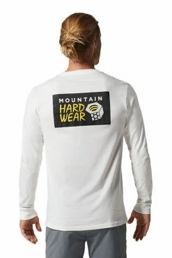 Mountain Hardwear Men's MHW Logo In A Box™ Long Sleeve T-Shirt -Mountain Hardwear Sales Shop 25655820 WHITE 3 1