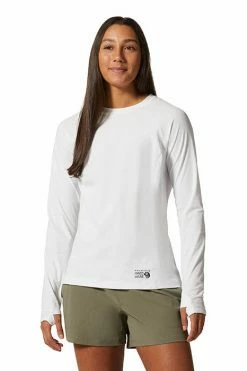 Mountain Hardwear Women's Mountain Stretch™ Long Sleeve Top -Mountain Hardwear Sales Shop 25655903 WHITE 3