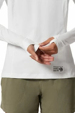 Mountain Hardwear Women's Mountain Stretch™ Long Sleeve Top -Mountain Hardwear Sales Shop 25655903 WHITE 3 4