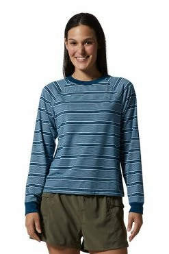 Mountain Hardwear Women's Wander Pass™ Long Sleeve T-Shirt -Mountain Hardwear Sales Shop 25655929 BLUE 3