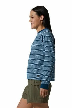 Mountain Hardwear Women's Wander Pass™ Long Sleeve T-Shirt -Mountain Hardwear Sales Shop 25655929 BLUE 3 2