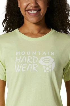 Mountain Hardwear Women's MHW Logo T-Shirt -Mountain Hardwear Sales Shop 25656075 LIGHT GREEN 3 2