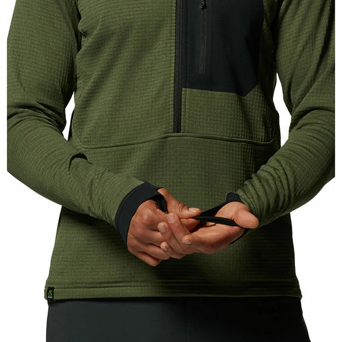 Mountain Hardwear Men's Polartec® Power Grid Half-Zip Jacket 6 Mountain Hardwear Men's Polartec® Power Grid Half-Zip Jacket - Image 4