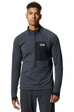 Mountain Hardwear Men's Polartec® Power Grid Half-Zip Jacket 17 Mountain Hardwear Men's Polartec® Power Grid Half-Zip Jacket -Mountain Hardwear Sales Shop 25670241 STEEL BLUE 3