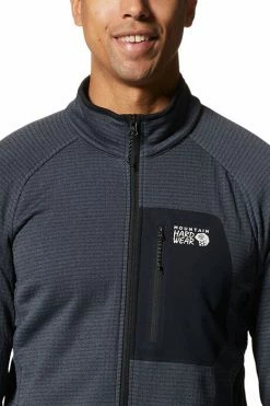 Mountain Hardwear Men's Polartec® Power Grid Half-Zip Jacket 20 Mountain Hardwear Men's Polartec® Power Grid Half-Zip Jacket -Mountain Hardwear Sales Shop 25670241 STEEL BLUE 3 3