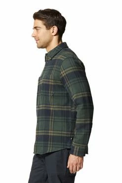 Mountain Hardwear Men's Plusher™ Long Sleeve Shirt -Mountain Hardwear Sales Shop 25670415 HUNTER GREEN 3 2