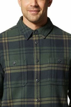 Mountain Hardwear Men's Plusher™ Long Sleeve Shirt -Mountain Hardwear Sales Shop 25670415 HUNTER GREEN 3 3