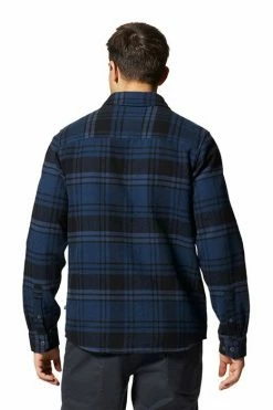 Mountain Hardwear Men's Plusher™ Long Sleeve Shirt -Mountain Hardwear Sales Shop 25670415 NAVY 3 1
