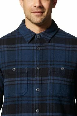 Mountain Hardwear Men's Plusher™ Long Sleeve Shirt -Mountain Hardwear Sales Shop 25670415 NAVY 3 3