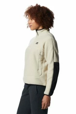 Mountain Hardwear Women's HiCamp™ Fleece Pullover Top -Mountain Hardwear Sales Shop 25670498 CREAM 3 3