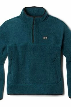 Mountain Hardwear Women's HiCamp™ Fleece Pullover Top -Mountain Hardwear Sales Shop 25670498 TEAL 3