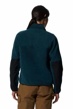 Mountain Hardwear Women's HiCamp™ Fleece Pullover Top -Mountain Hardwear Sales Shop 25670498 TEAL 3 2