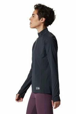 Mountain Hardwear Women's Mountain Stretch™ 1/2-Zip Top -Mountain Hardwear Sales Shop 25670548 BLACK 3 2