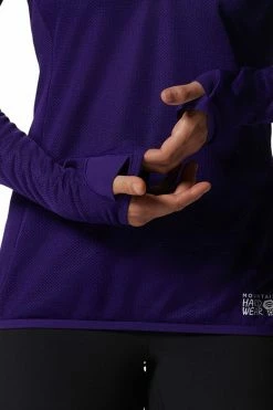 Mountain Hardwear Women's AirMesh™ 1/2-Zip Top -Mountain Hardwear Sales Shop 25670555 PURPLE 3 3