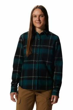 Mountain Hardwear Women's Plusher™ Long Sleeve Shirt 17 Mountain Hardwear Women's Plusher™ Long Sleeve Shirt -Mountain Hardwear Sales Shop 25670563 GREEN 3