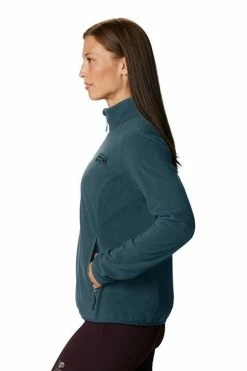 Mountain Hardwear Women's Wintun Fleece Jacket -Mountain Hardwear Sales Shop 25676115 TEAL 3 2 1